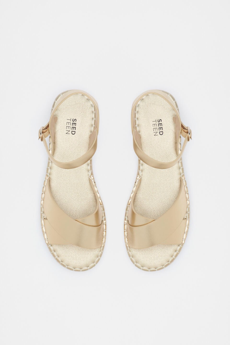 Crossover Espadrille  Gold