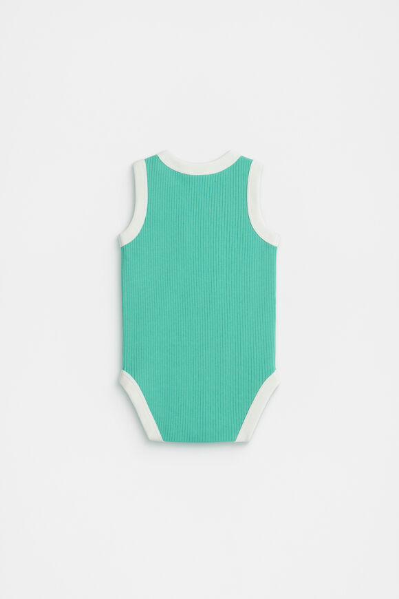 Logo Tank Bodysuit  Jade Green  hi-res