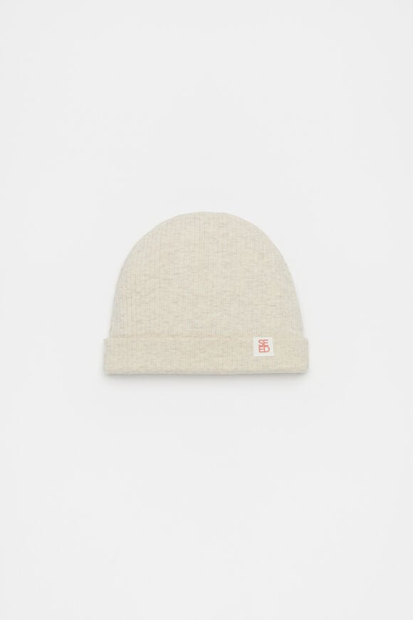 Logo Beanie  Cream Marle  hi-res