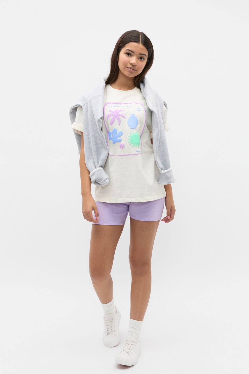 Core Logo Bike Short  Orchid Bloom