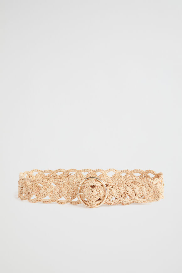Lauren Raffia Belt  Natural  hi-res