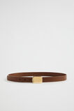 Steph Metal Buckle Belt  Dark Tan  hi-res