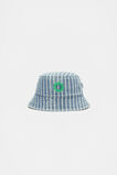 Initial Stripe Sun Hat  O  hi-res