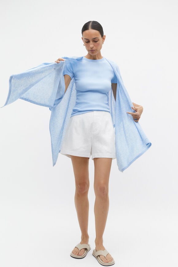 Fine Knit Poncho  Frost Blue  hi-res
