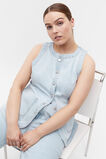 Denim Button Down Vest  Glacier Denim  hi-res