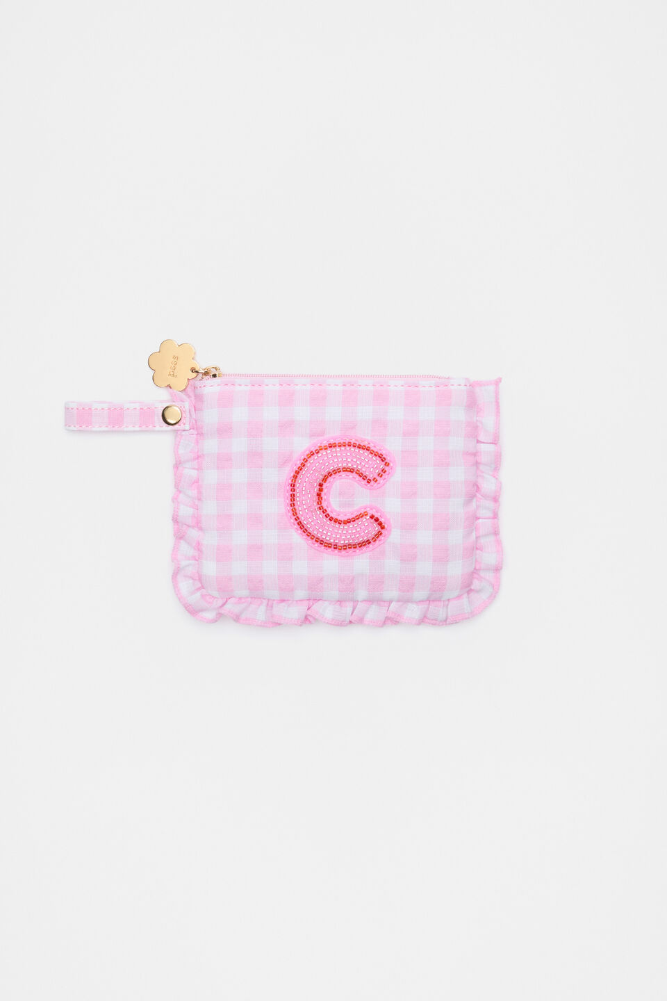 Beaded Initial Purse  C