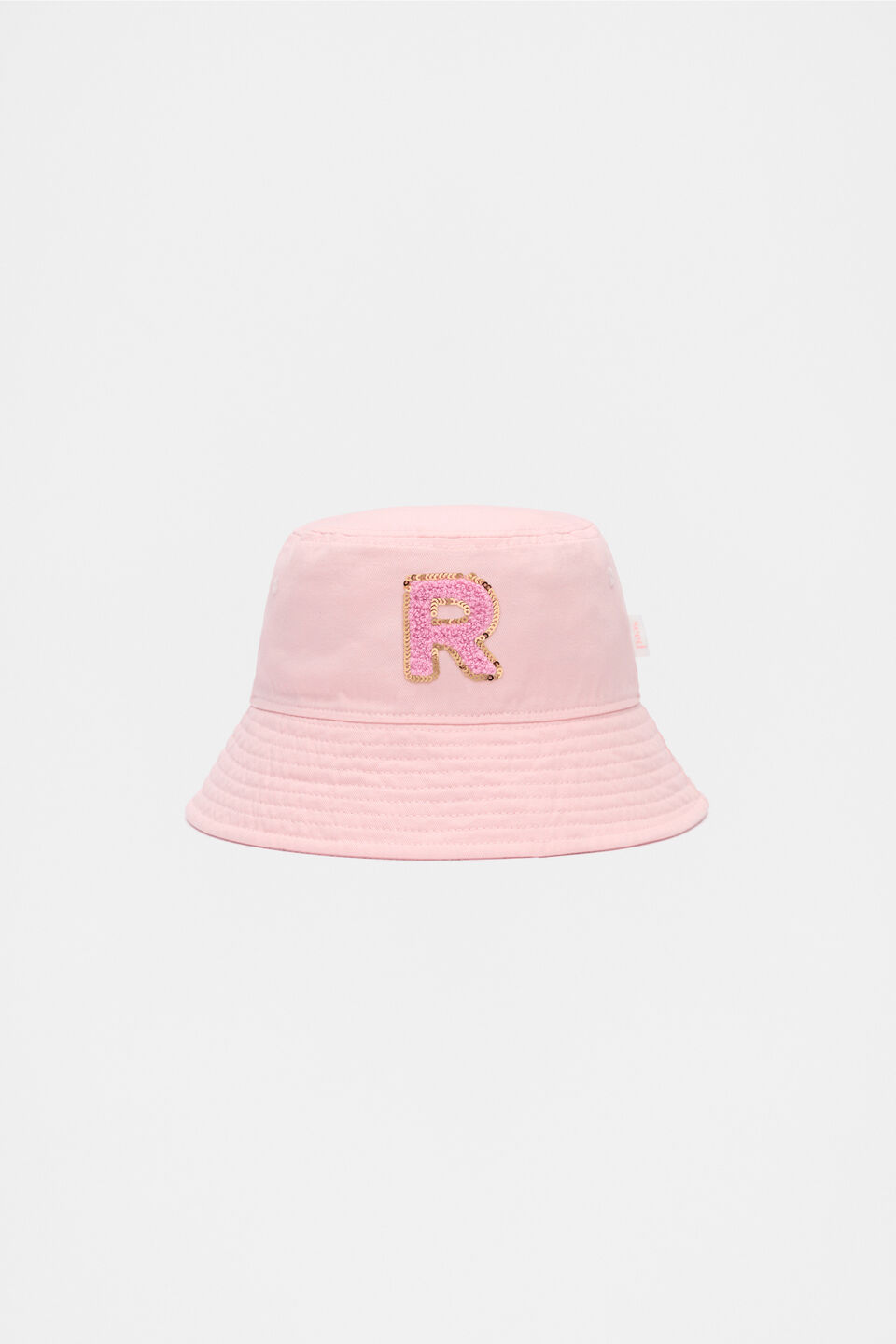 Pink Initial Bucket Hat  R