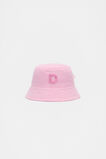 Pink Mini Initial Bucket Hat  D  hi-res