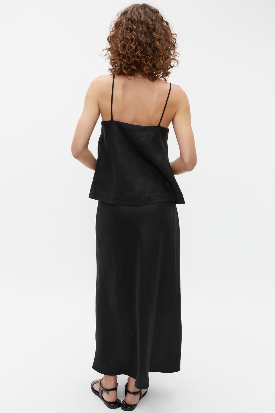 Core Linen Camisole  Black