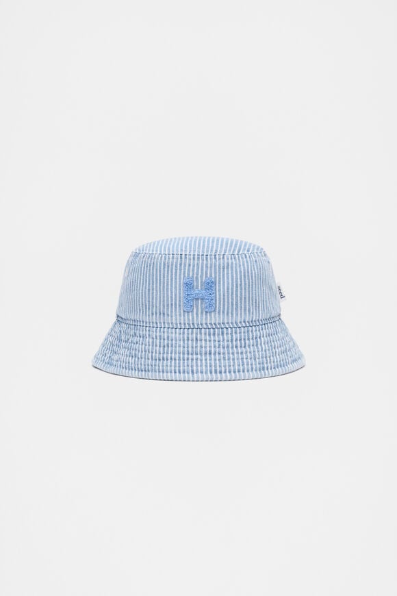 Blue Mini Initial Bucket Hat  H  hi-res