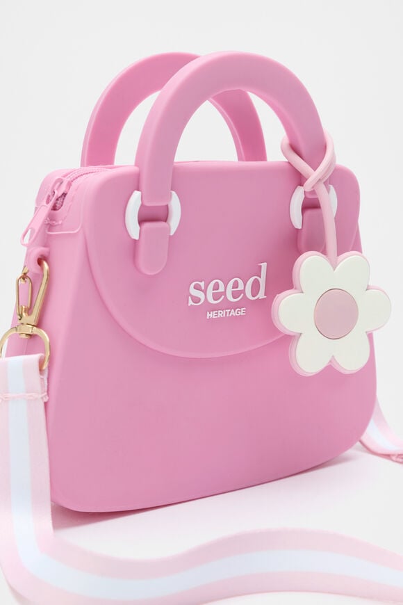 Silicon Flower Charm Bag  Candy Pink  hi-res