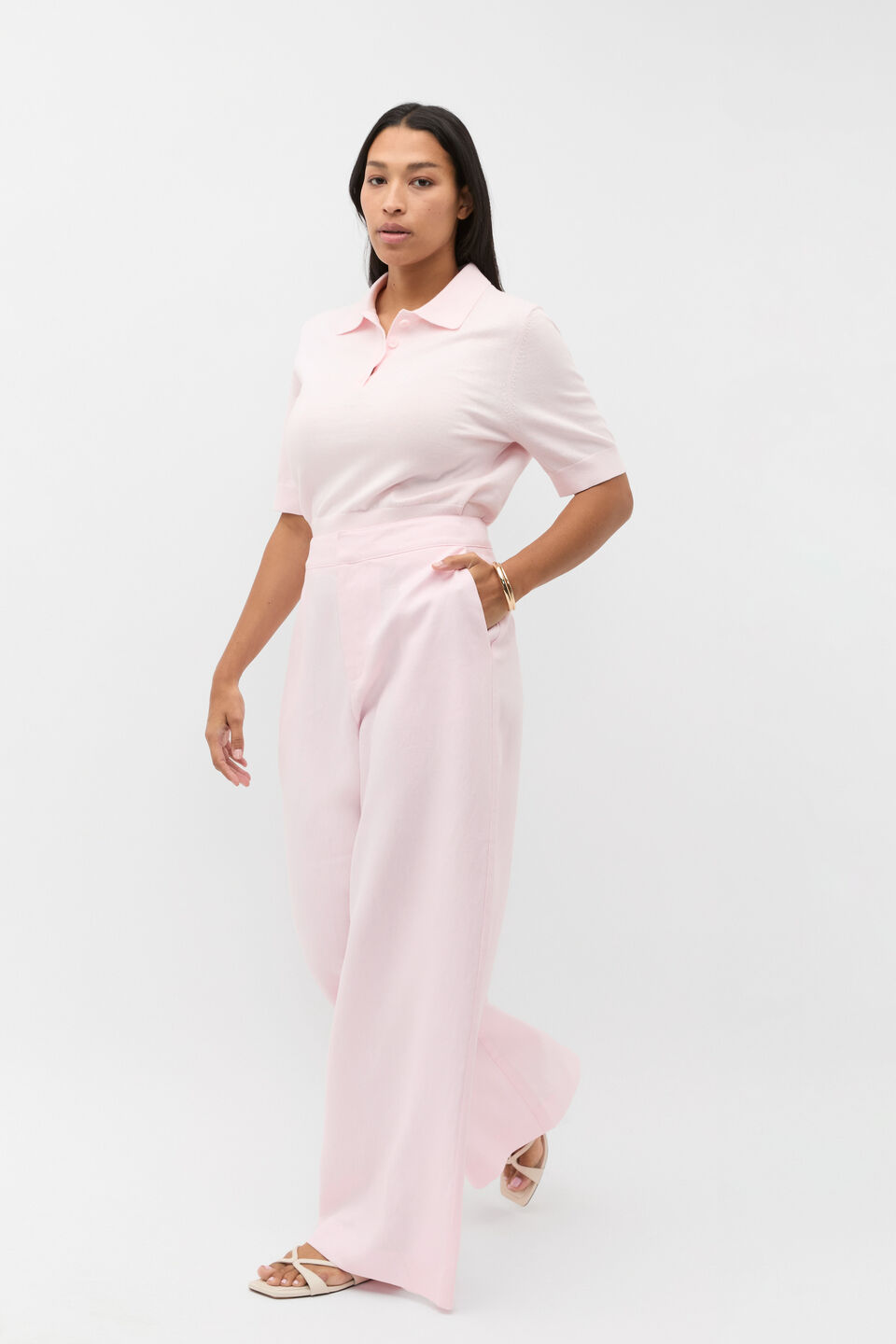 Tailored Linen Pant  Primrose