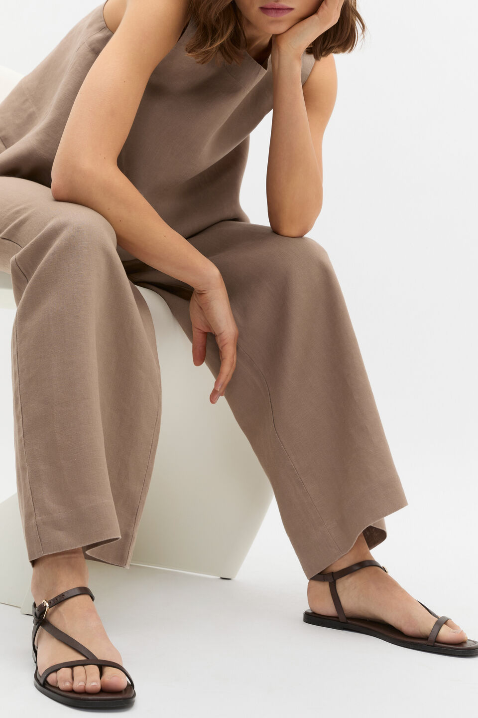 Paloma Sandal  Chocolate