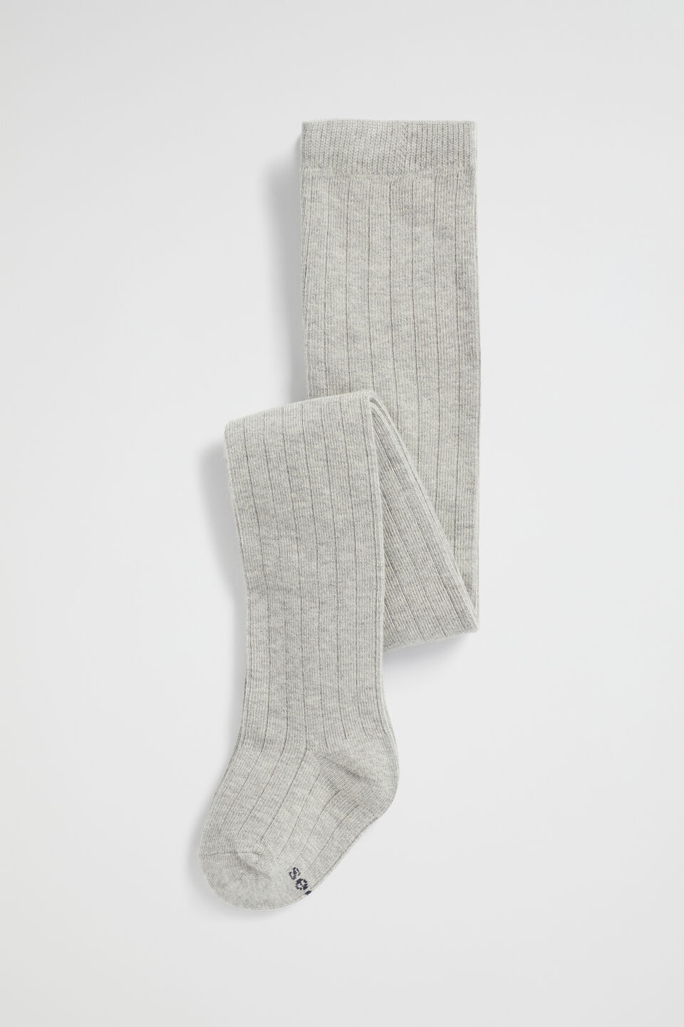 Rib Full Length Tight  Grey Marle
