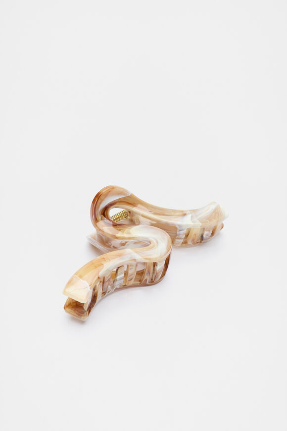 Wave Hair Claw  Latte  hi-res