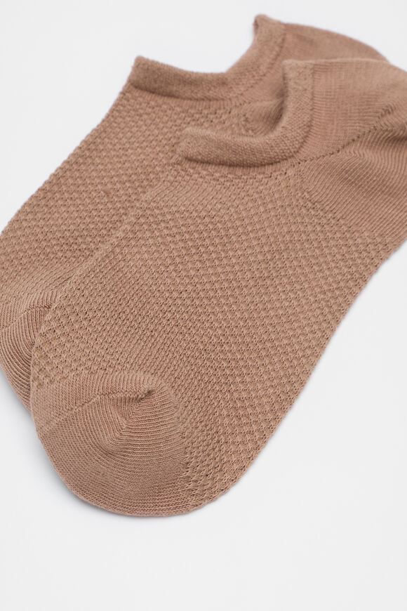 Mini Waffle Sneaker Sock  Nutmeg  hi-res