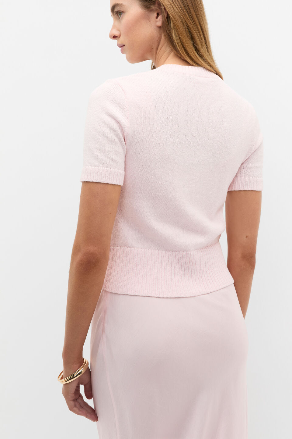 Textured Cotton Blend Cardigan  Primrose