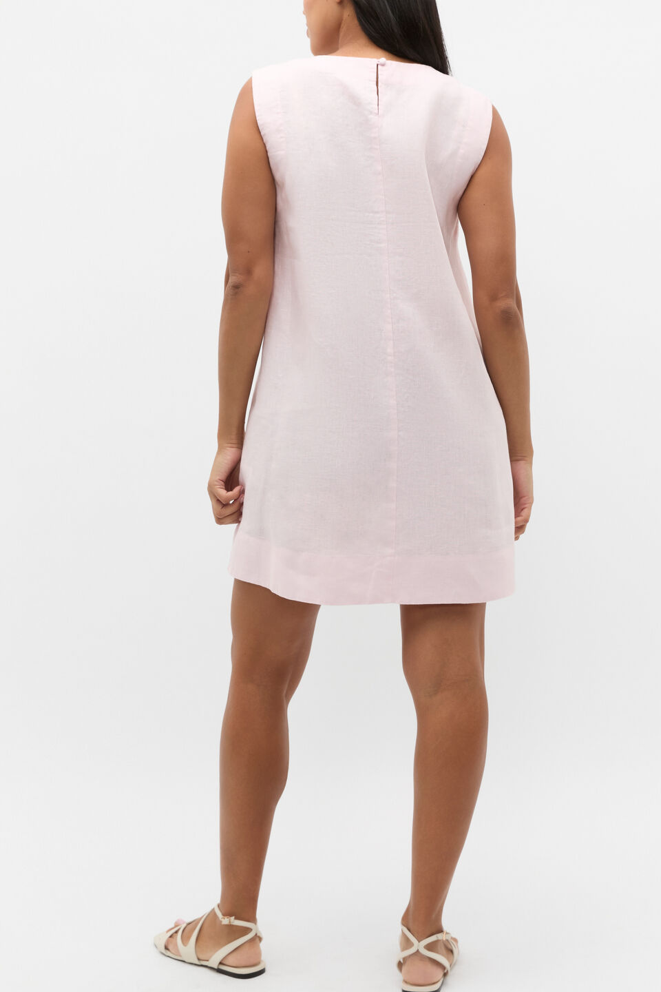 Linen A Line Mini Dress  Primrose