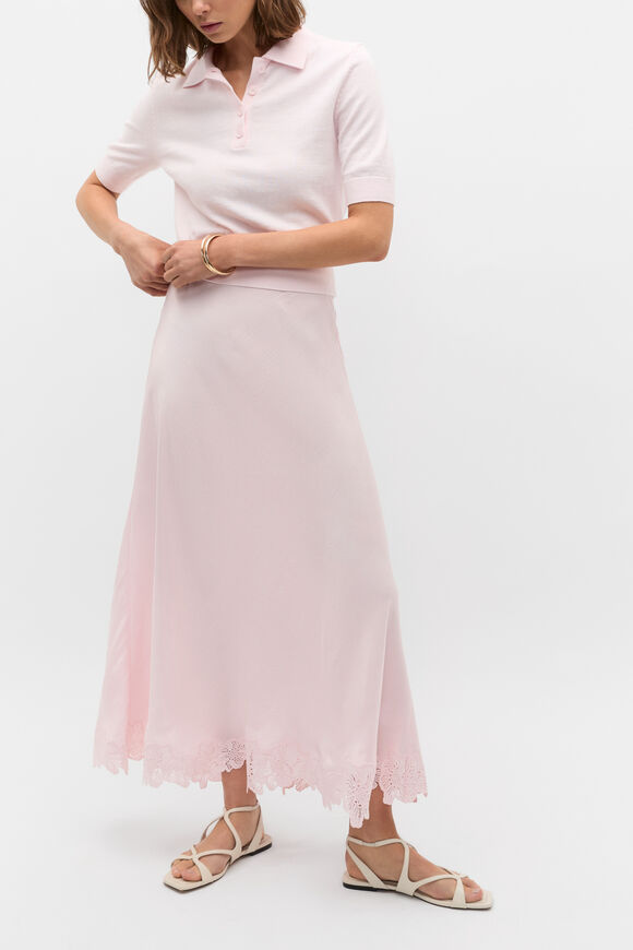 Crinkled Satin Skirt  Primrose  hi-res