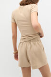 Rib Button Through Top  Iced Latte  hi-res