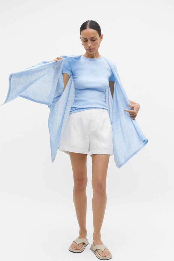 Fine Knit Poncho  Frost Blue  hi-res