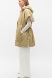 Quilted Reversible Poncho  Cashew  hi-res