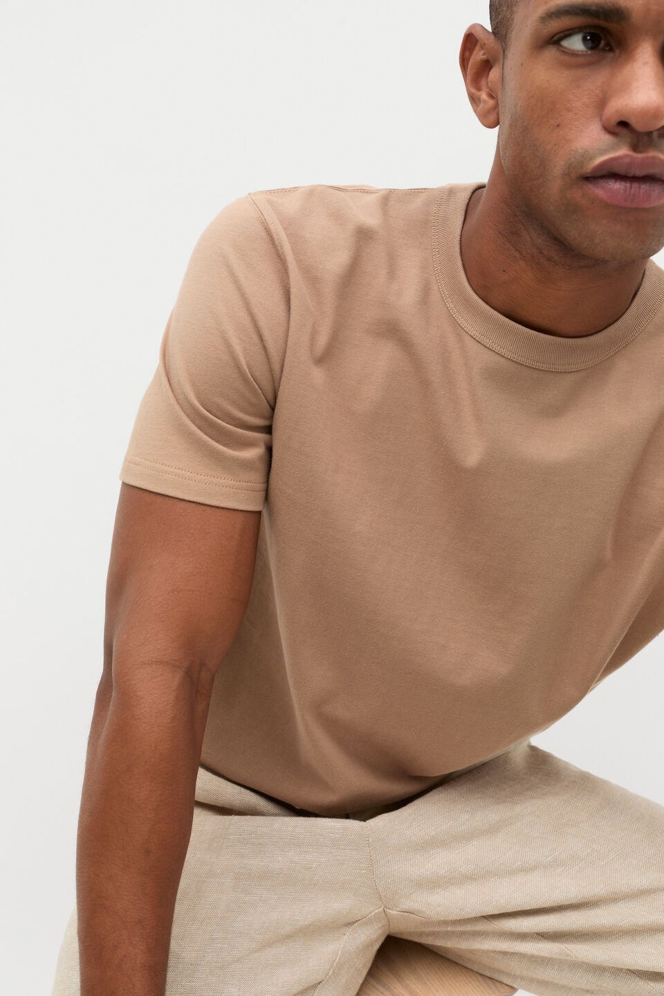 Crew Tee  Nougat