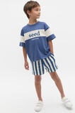 Core Stripe Track Short  Washed Navy  hi-res