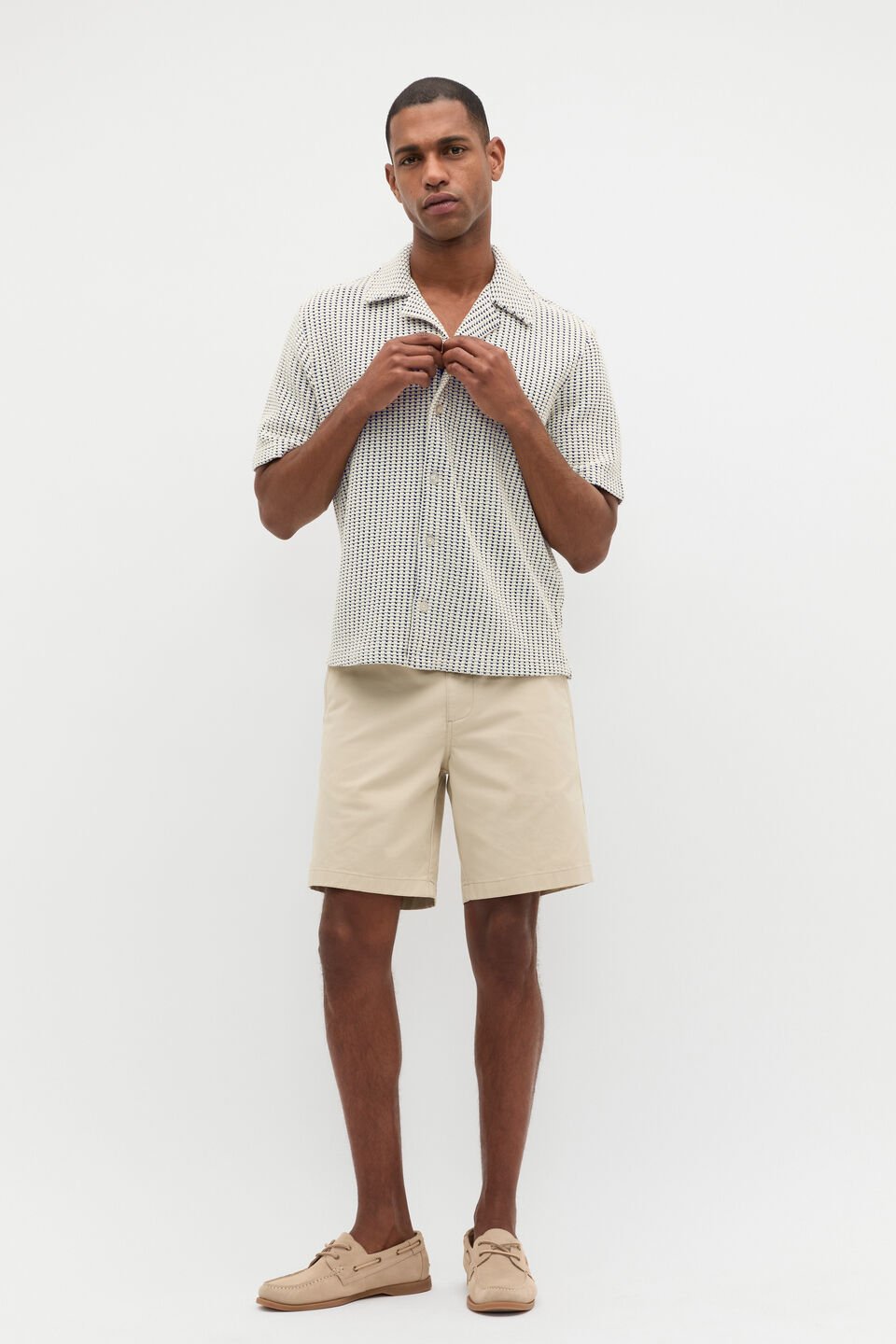 Textured Shirt  Navy