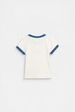 Core Rib Logo Tee  Washed Navy  hi-res