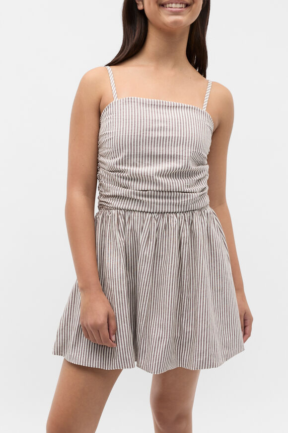 Stripe Bubble Dress  Mushroom  hi-res