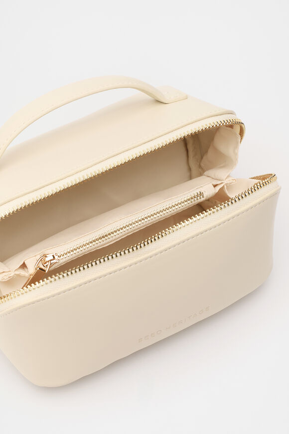 Zip Around Cosmetic Case Small  Stone  hi-res