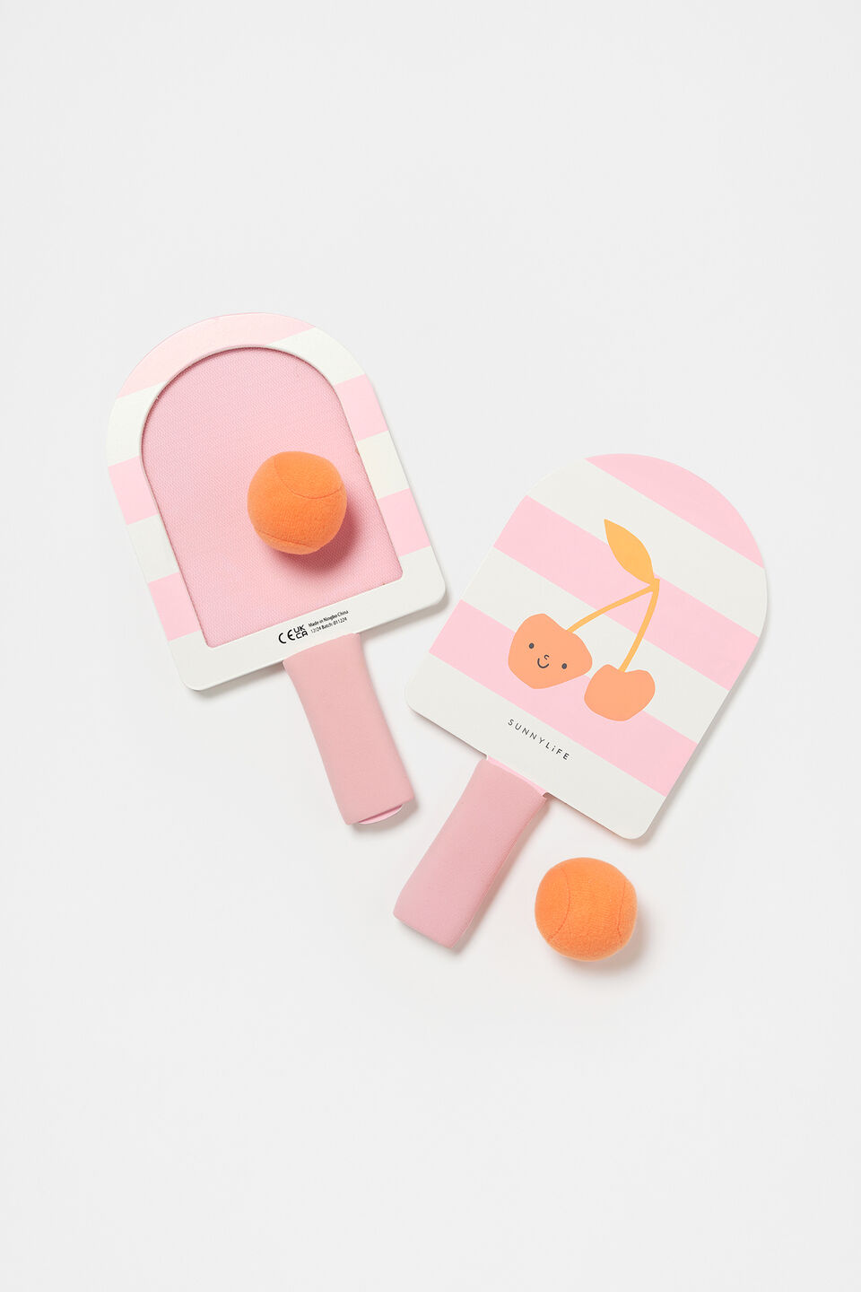 Cherry Velcro Beach Bats  Cherry