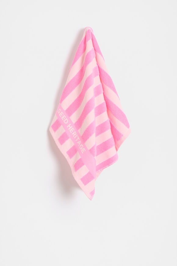 Seed Logo Tea Towel  Fairy Floss  hi-res