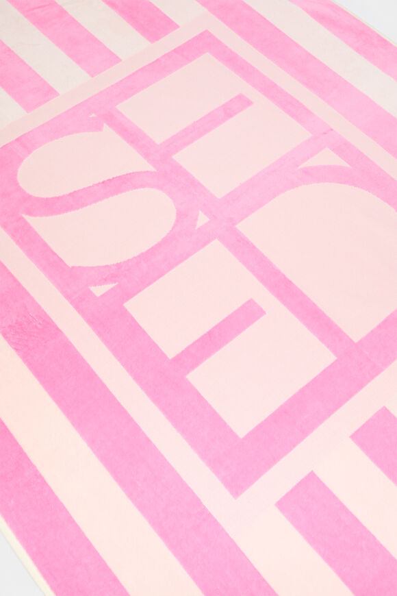 Resort Logo Beach Towel  Fairy Floss  hi-res