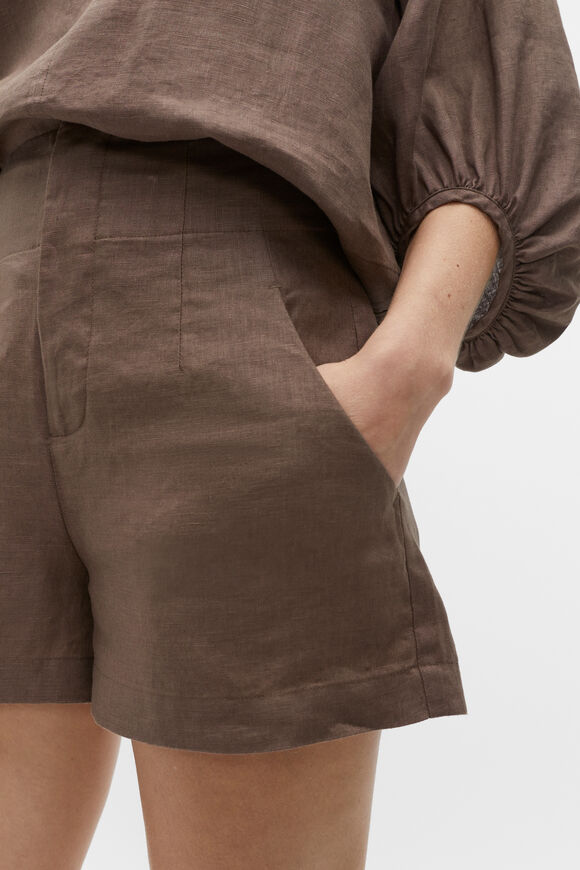 Core Linen Waisted Short  Affogato  hi-res