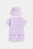 Striped Terry Tee  Soft Lilac  hi-res