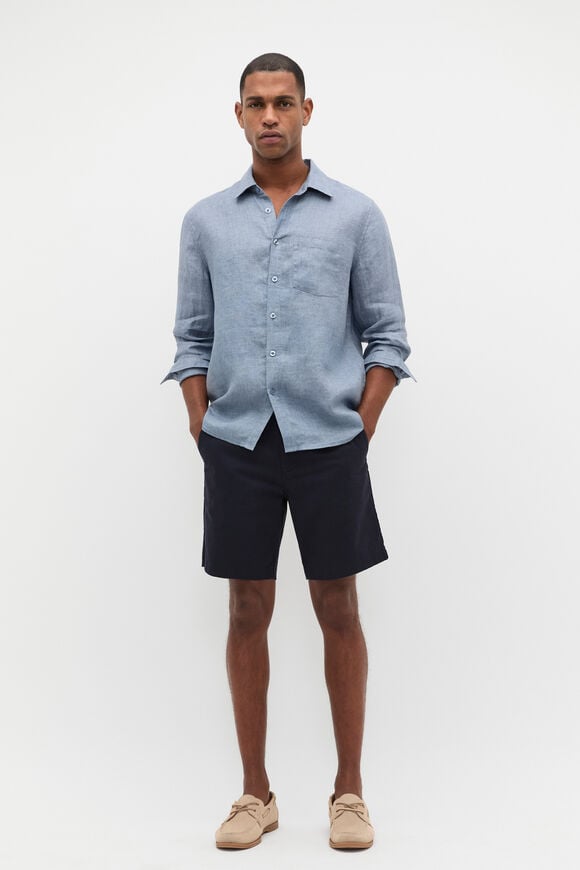 Chambray Linen Shirt  Sailor Chambray Linen Shirt  Sailor  hi-res