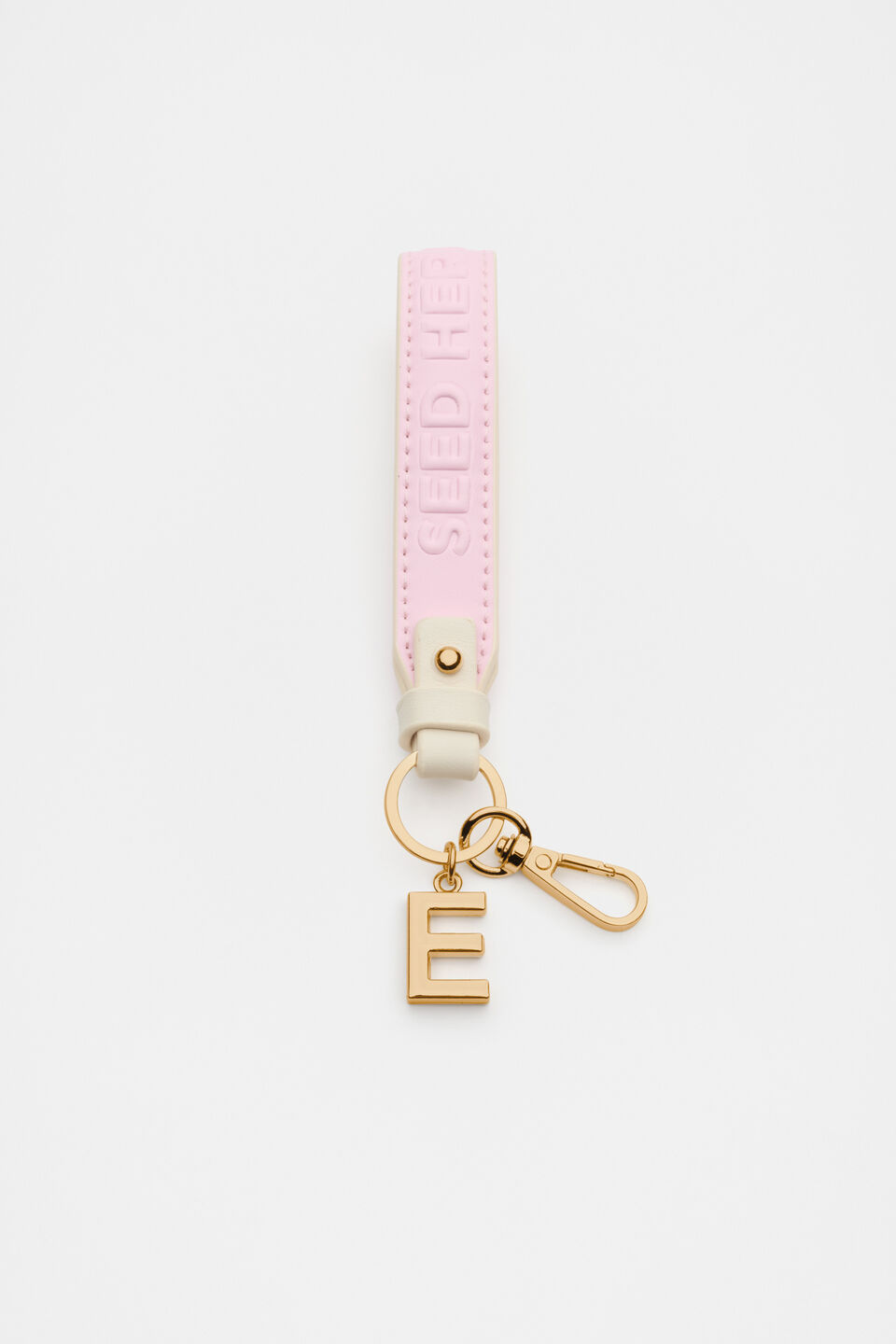 Initial Strap Keyring  E