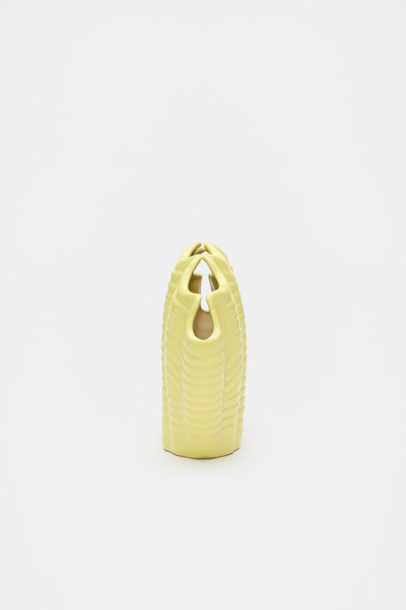 Shell Vase  Lemongrass Shell Vase  Lemongrass  hi-res