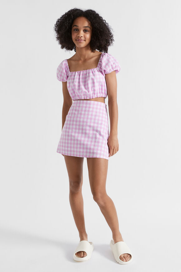 Check Top  Soft Orchid Check Top  Soft Orchid  hi-res