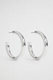 Large Hoop  Silver  hi-res