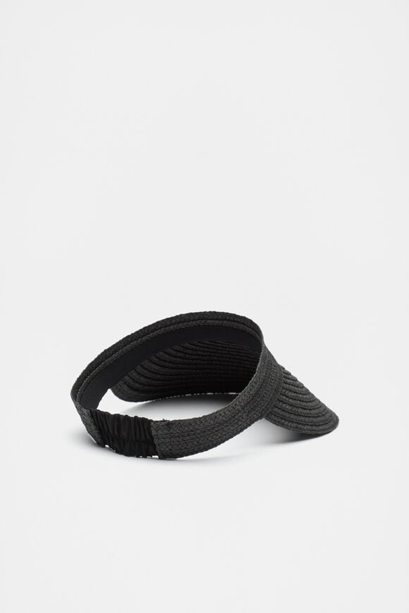 Woven Wrap Visor  Black Woven Wrap Visor  Black  hi-res