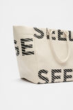 Cropped Logo Tote  Black  hi-res