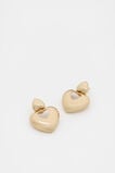 Statement Heart Earring  Gold  hi-res