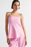 Core Linen Strapless Top  Pink Gin  hi-res