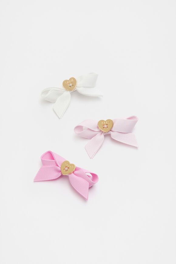 Heritage Heart Bow Duck Clips  Multi Heritage Heart Bow Duck Clips  Multi  hi-res