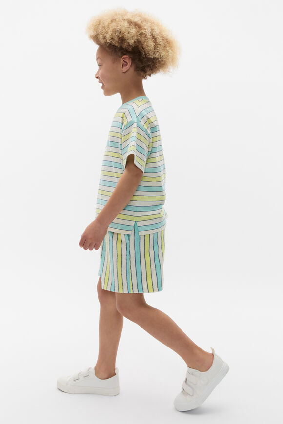 Boxy Stripe Tee  Multi Stripe Boxy Stripe Tee  Multi Stripe  hi-res