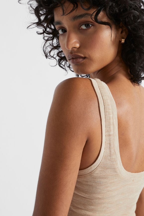 Babywool Tank  Champagne Beige Marle Babywool Tank  Champagne Beige Marle  hi-res