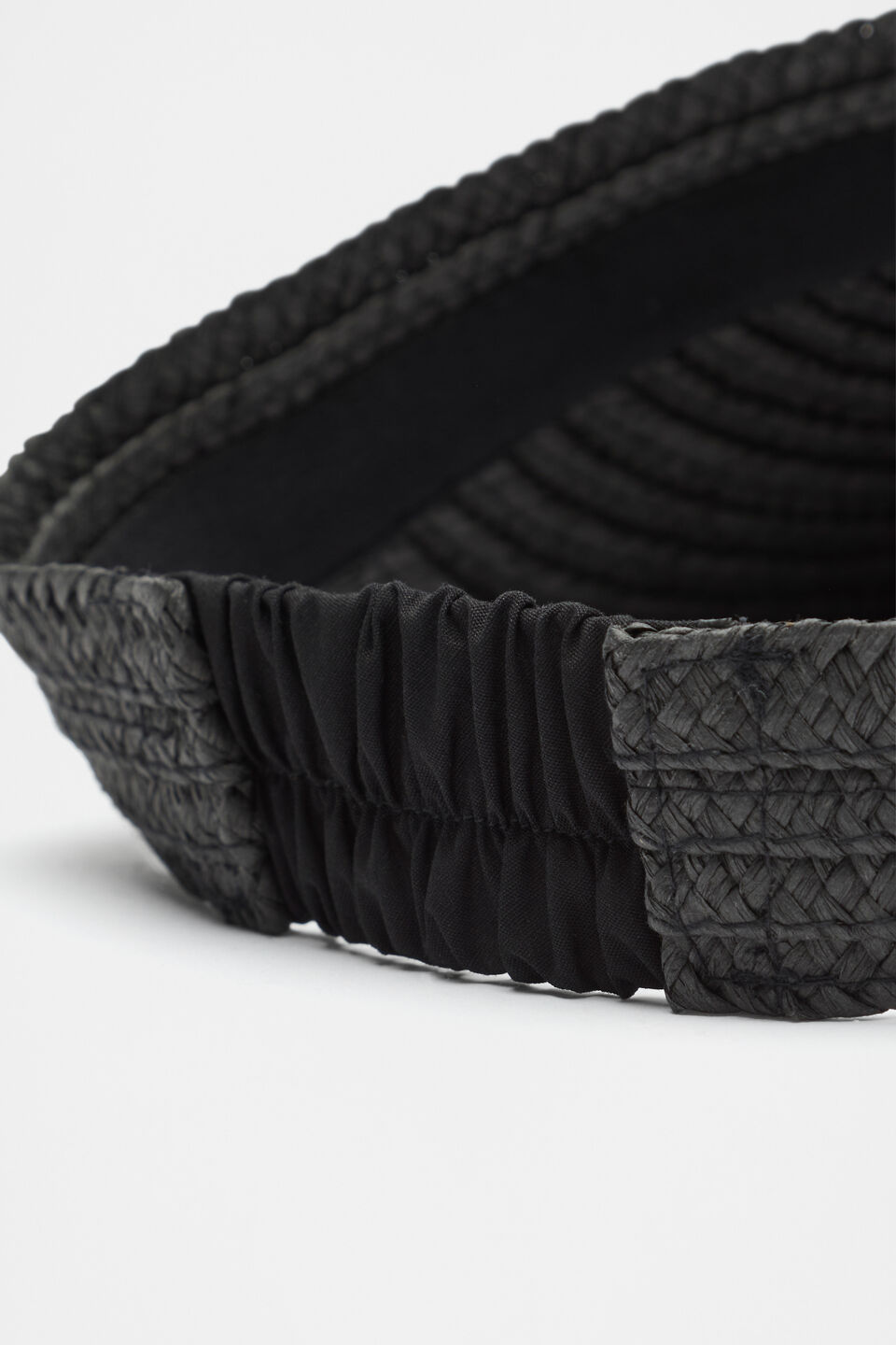 Woven Wrap Visor  Black